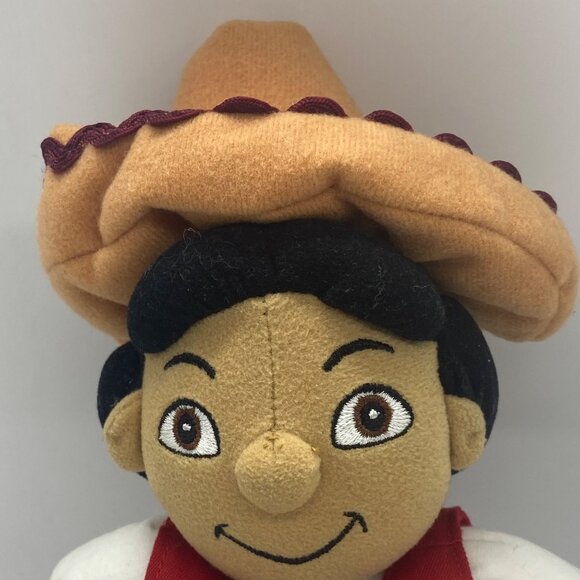 Vtg The Disney Store Its A Small World Mexico Boy Bean Bag Plush 8" Stuffed Toy - Picture 2 of 8